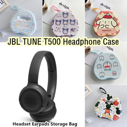 For JBL TUNE T500 Headphone Case Cartoon Creative Patterns Headset Earpads Storage Bag Casing Box