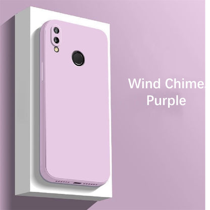 For Huawei Y9 2019 Cover Drop and wear resistant Silicone Full Case Classic Simple Solid Color Phone Case Cover