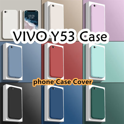 For VIVO Y53 Cover Drop and wear resistant Silicone Full Case Classic Simple Solid Color Phone Case Cover