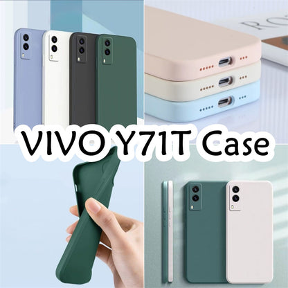 For VIVO Y71T Cover Drop and wear resistant Silicone Full Case Classic Simple Solid Color Phone Case Cover