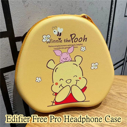For Edifier Free Pro Headphone Case Cartoon Creative Patterns Headset Earpads Storage Bag Casing Box