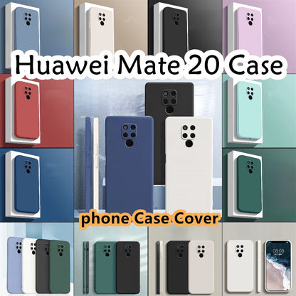 For Huawei Mate 20 Cover Drop and wear resistant Silicone Full Case Classic Simple Solid Color Phone Case Cover