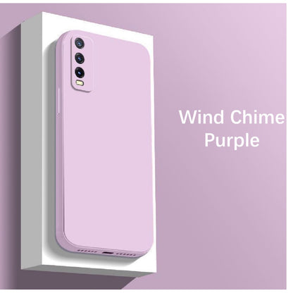 For VIVO Y70S Cover Drop and wear resistant Silicone Full Case Classic Simple Solid Color Phone Case Cover