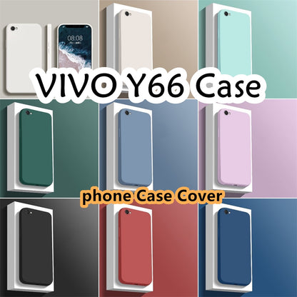 For VIVO Y66 Cover Drop and wear resistant Silicone Full Case Classic Simple Solid Color Phone Case Cover
