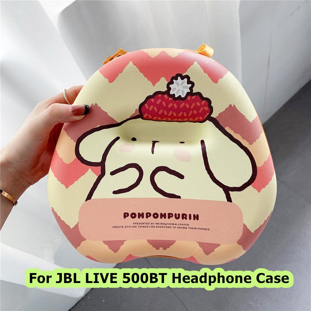 For JBL LIVE 500BT Headphone Case Cartoon Creative Patterns Headset Earpads Storage Bag Casing Box