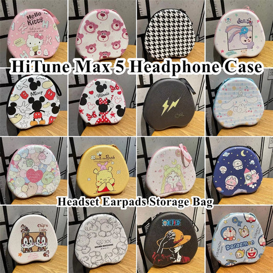 For HiTune Max 5 Headphone Case Cartoon Creative Patterns Headset Earpads Storage Bag Casing Box