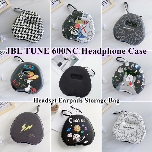 For JBL TUNE 600NC Headphone Case Cartoon Creative Patterns Headset Earpads Storage Bag Casing Box