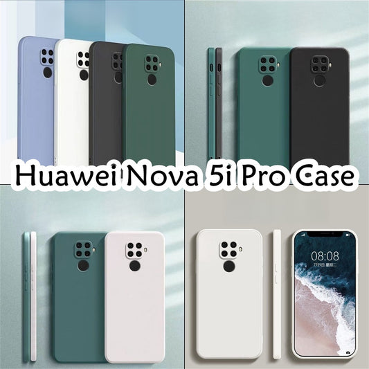 For Huawei Nova 5i Pro Cover Drop and wear resistant Silicone Full Case Classic Simple Solid Color Phone Case Cover