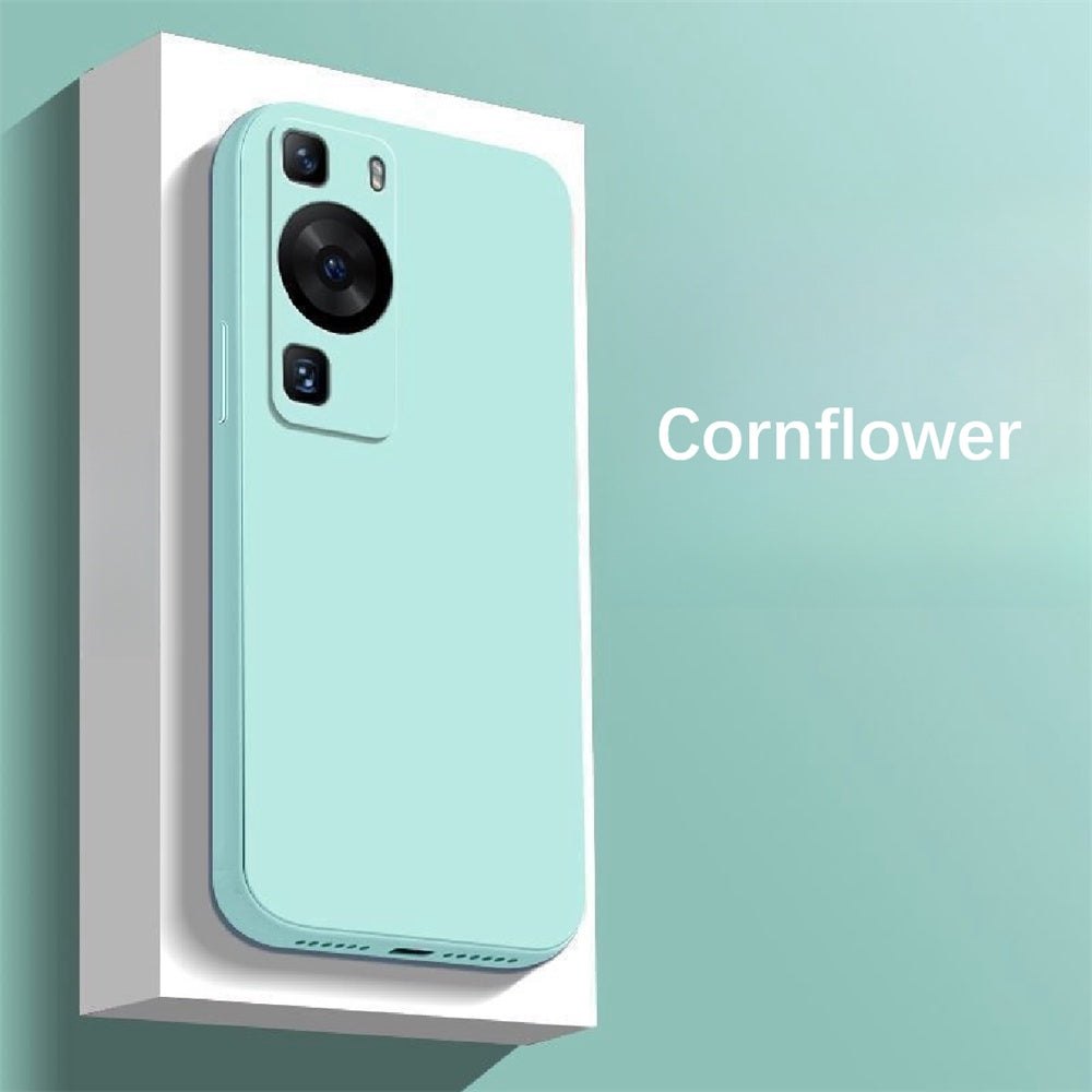 For Huawei P60 Pro Cover Drop and wear resistant Silicone Full Case Classic Simple Solid Color Phone Case Cover