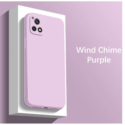 For VIVO Y52S Cover Drop and wear resistant Silicone Full Case Classic Simple Solid Color Phone Case Cover