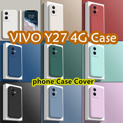 For VIVO Y27 4G Cover Drop and wear resistant Silicone Full Case Classic Simple Solid Color Phone Case Cover