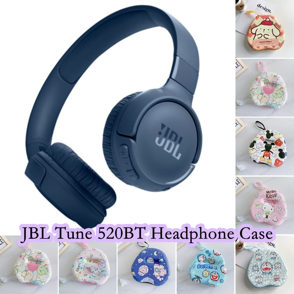 For JBL TUNE 520BT Headphone Case Cartoon Creative Patterns Headset Earpads Storage Bag Casing Box