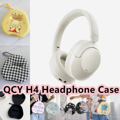 For QCY H4 Headphone Case Cartoon Creative Patterns Headset Earpads Storage Bag Casing Box