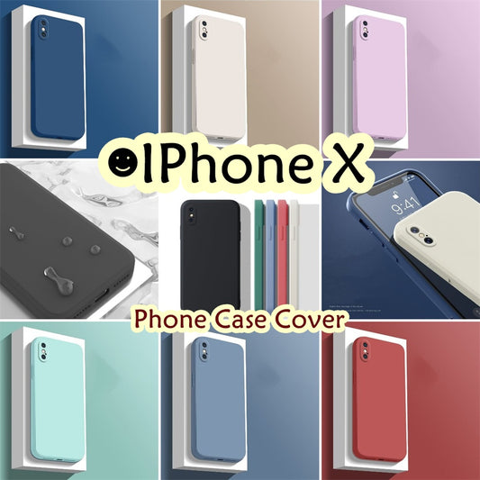 For IPhone X Cover Drop and wear resistant Silicone Full Case Classic Simple Solid Color Phone Case Cover