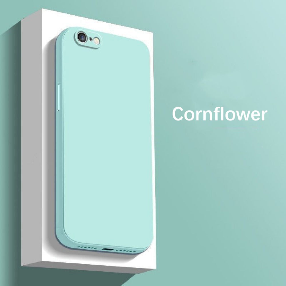 For IPhone 6 Cover Drop and wear resistant Silicone Full Case Classic Simple Solid Color Phone Case Cover