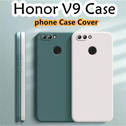 For Honor V9 Cover Drop and wear resistant Silicone Full Case Classic Simple Solid Color Phone Case Cover