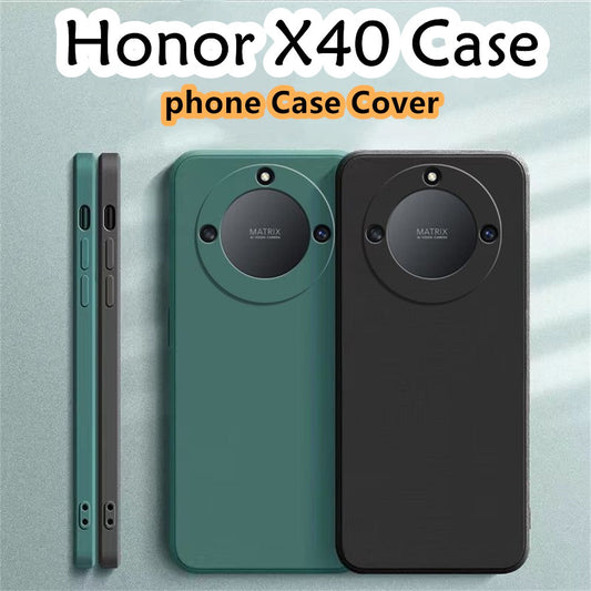For Honor X40 Cover Drop and wear resistant Silicone Full Case Classic Simple Solid Color Phone Case Cover