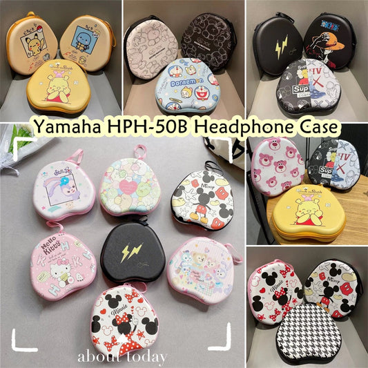 For Yamaha HPH-50B Headphone Case Cartoon Creative Patterns Headset Earpads Storage Bag Casing Box