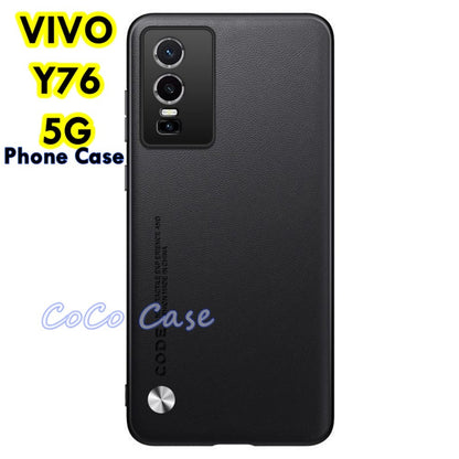 For VIVO Y76 5G Cover Silicone Professional Full Case Classic Simple Solid Color Phone Case Cover sweatproof