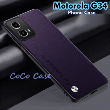 For Motorola G34 Cover Silicone Professional Full Case Classic Simple Solid Color Phone Case Cover sweatproof