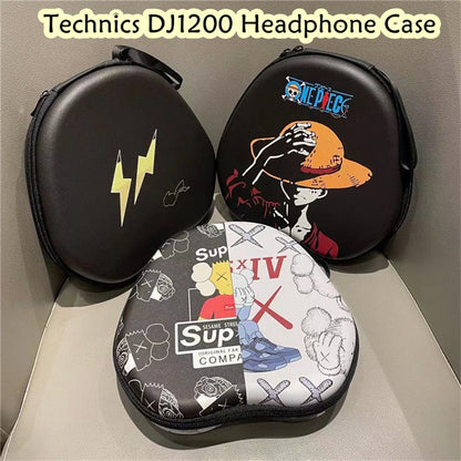 For Technics DJ1200 Headphone Case Cartoon Creative Patterns Headset Earpads Storage Bag Casing Box
