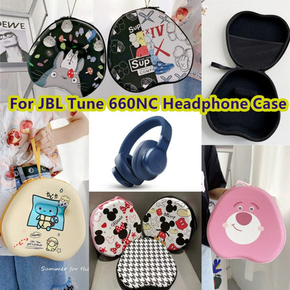 For JBL TUNE 660NC Headphone Case Cartoon Creative Patterns Headset Earpads Storage Bag Casing Box