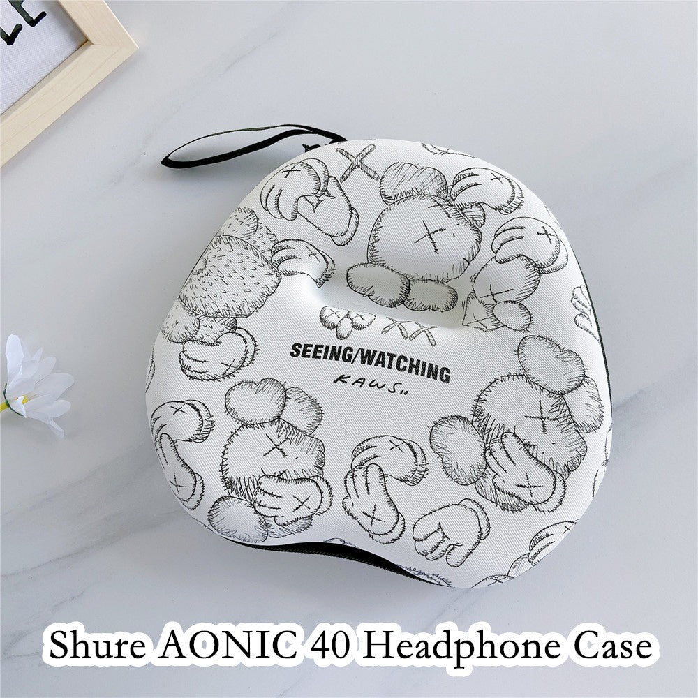 For Shure AONIC 40 Headphone Case Cartoon Creative Patterns Headset Earpads Storage Bag Casing Box
