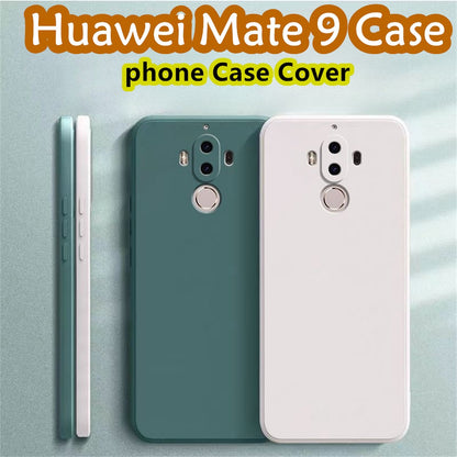 For Huawei Mate 9 Cover Drop and wear resistant Silicone Full Case Classic Simple Solid Color Phone Case Cover