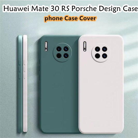 For Huawei Mate 30 RS Cover Drop and wear resistant Silicone Full Case Classic Simple Solid Color Phone Case Cover