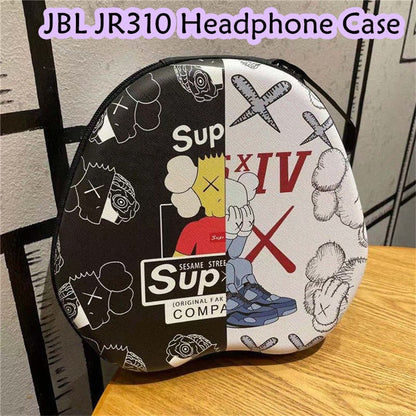 For JBL JR310 Headphone Case Cartoon Creative Patterns Headset Earpads Storage Bag Casing Box