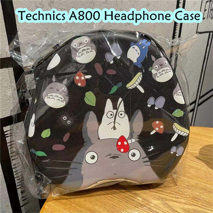 For Technics A800 Headphone Case Cartoon Creative Patterns Headset Earpads Storage Bag Casing Box