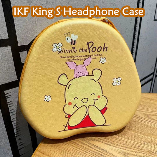 For IKF King S Headphone Case Cartoon Creative Patterns Headset Earpads Storage Bag Casing Box