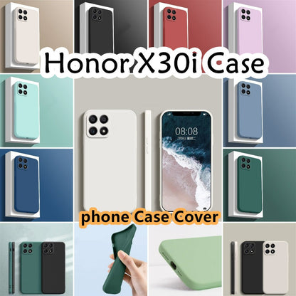 For Honor X30i Cover Drop and wear resistant Silicone Full Case Classic Simple Solid Color Phone Case Cover