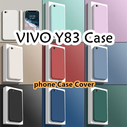For VIVO Y83 Cover Drop and wear resistant Silicone Full Case Classic Simple Solid Color Phone Case Cover