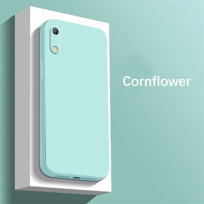 For Honor 8A Cover Drop and wear resistant Silicone Full Case Classic Simple Solid Color Phone Case Cover