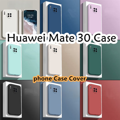 For Huawei Mate 30 Cover Drop and wear resistant Silicone Full Case Classic Simple Solid Color Phone Case Cover