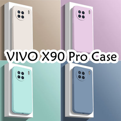 For VIVO X90 Pro Cover Drop and wear resistant Silicone Full Case Classic Simple Solid Color Phone Case Cover