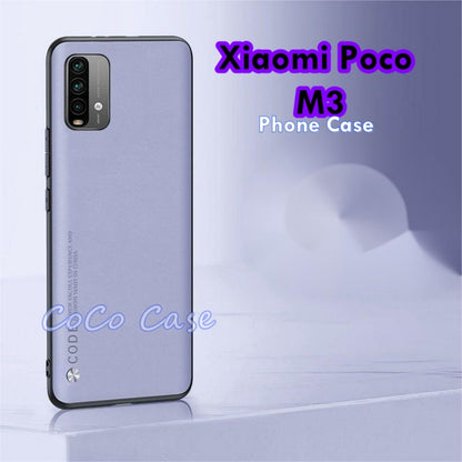 For Xiaomi Poco M3 Cover Silicone Professional Full Case Classic Simple Solid Color Phone Case Cover sweatproof