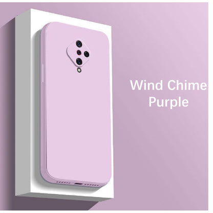 For VIVO Y9S Cover Drop and wear resistant Silicone Full Case Classic Simple Solid Color Phone Case Cover