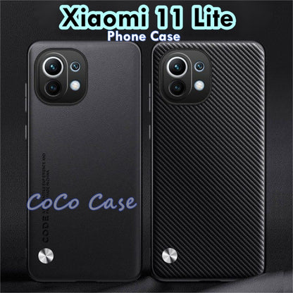 For Xiaomi 11 Lite Cover Silicone Professional Full Case Classic Simple Solid Color Phone Case Cover sweatproof