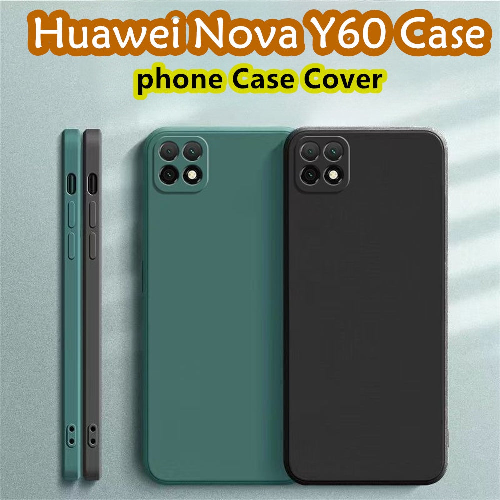 For Huawei Nova Y60 Cover Drop and wear resistant Silicone Full Case Classic Simple Solid Color Phone Case Cover