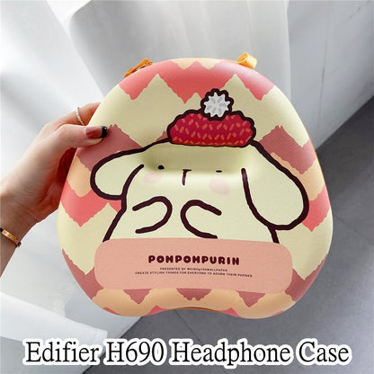 For Edifier H690 Headphone Case Cartoon Creative Patterns Headset Earpads Storage Bag Casing Box