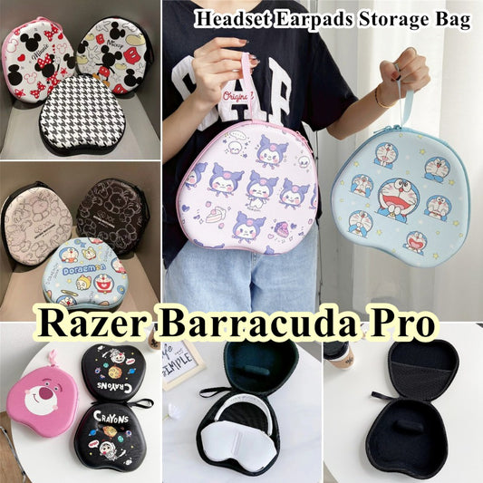 For Razer Barracuda Pro Headphone Case Cartoon Creative Patterns Headset Earpads Storage Bag Casing Box