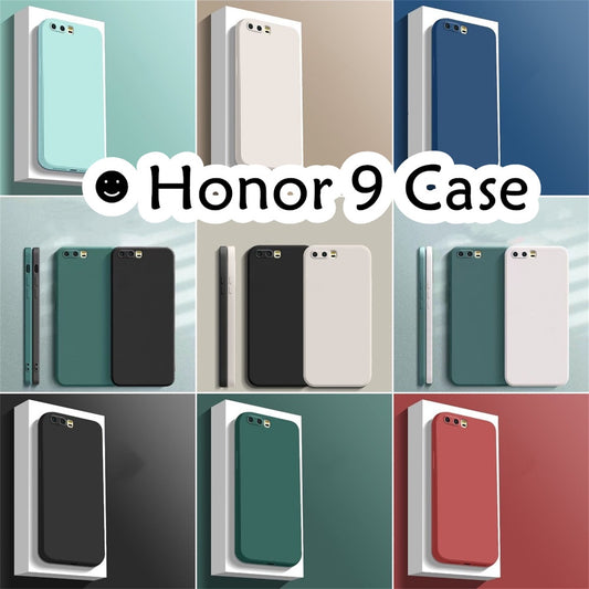 For Honor 9 Cover Drop and wear resistant Silicone Full Case Classic Simple Solid Color Phone Case Cover