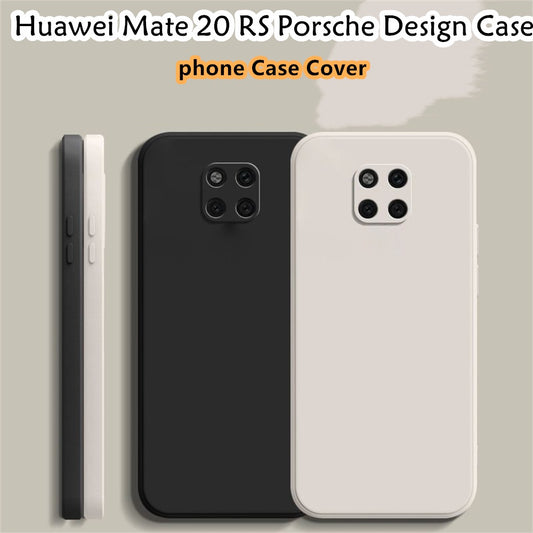 For Huawei Mate 20 RS Porsche Design Cover Drop and wear resistant Silicone Full Case Classic Simple Solid Color Phone Case Cover