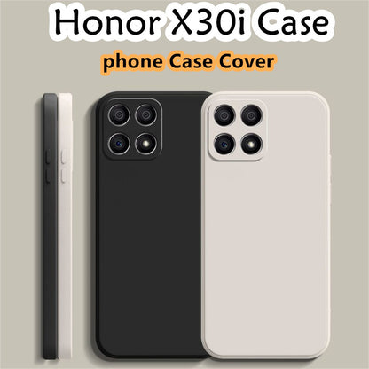 For Honor X30i Cover Drop and wear resistant Silicone Full Case Classic Simple Solid Color Phone Case Cover
