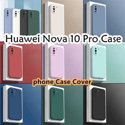 For Huawei Nova 10 Pro Cover Drop and wear resistant Silicone Full Case Classic Simple Solid Color Phone Case Cover