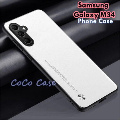 For Samsung Galaxy M34 Cover Silicone Professional Full Case Classic Simple Solid Color Phone Case Cover sweatproof