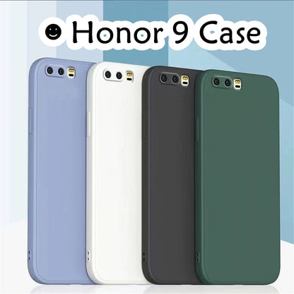 For Honor 9 Cover Drop and wear resistant Silicone Full Case Classic Simple Solid Color Phone Case Cover