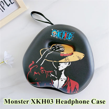 For Monster XKH03 Headphone Case Cartoon Creative Patterns Headset Earpads Storage Bag Casing Box